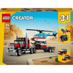 LEGO - 31146 Creator 3-in-1 Tieflader mit Hubschrauber