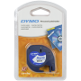 Dymo - LetraTag ORIGINAL Kunststoff Schriftband schwarz auf wei�