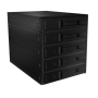 Icy Box - Backplane f�r 5x HDD f�r 3x 5,25 Schacht mit Schloss und L�fter