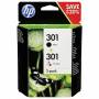 Hp - Tinte 301 N9J72AE Combo 2er Pack Schwarz & Color (Cyan/Magenta/Gelb) [EURO-Version]