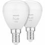 Philips - Hue LED Lampe E14 2er Set 5,7W 470lm White Luster