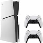 Sony - PlayStation 5 SLIM Disc Edition incl. 2. Controller White, 1TB, CFI-2000 (9581116)
