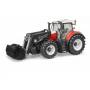 Bruder 03181 -Fahrzeug -Steyr 6300 Terrus Cvt Mi - Steyr 6300 Terrus CVT mit Frontlader, Modellfahrzeug