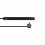 &nbsp;"Lanview-LVR-3MSCH-LIC-SCH8 Stromverteilereinheit (PDU) 8 AC-Ausg�nge 1U Schwarz (LVR-3MSCH-LIC-SCH8)-Lanview-Hardware/Electronic"