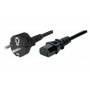 &nbsp;"Tecline-Netzanschlusskabel, Schukostecker gerade an Kaltger�tebuchse, schwarz, 1,8 m Netzanschlusskabel f�r Deutschland, Frank-Tecline-Hardware/Electronic"