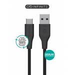 Estuff - INFINITE (GRS) USB-C to USB-A Recycled Plastic (ES605280)