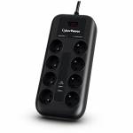 Cyber Power - CyberPower Tracer III P0820SUF0-FR Spannungsschutz 8 AC-Ausg�nge 200 - 250 V Schwarz 1,8 m (P0820SUF0-FR)