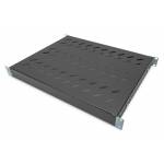 Digitus - DIGITUS 搁板 1HE 44x482x350-500mm 最大 50kg 黑色可变