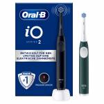 Braun - Oral-B iO Series 2 Duo Elektrische Zahnb�rste schwarz/gr�n ? 2 Handst�cke, 3 Modi