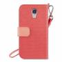 Linksys - Belkin Sartorial Wristlet - Schutzh�lle f�r Mobiltelefon - Sorbet - f�r Samsung GALAXY S4 (F8M561BTC01)